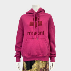 pre-owned ISABEL MARANT ETOILE fuchsia Mansel hoodie | Size FR36