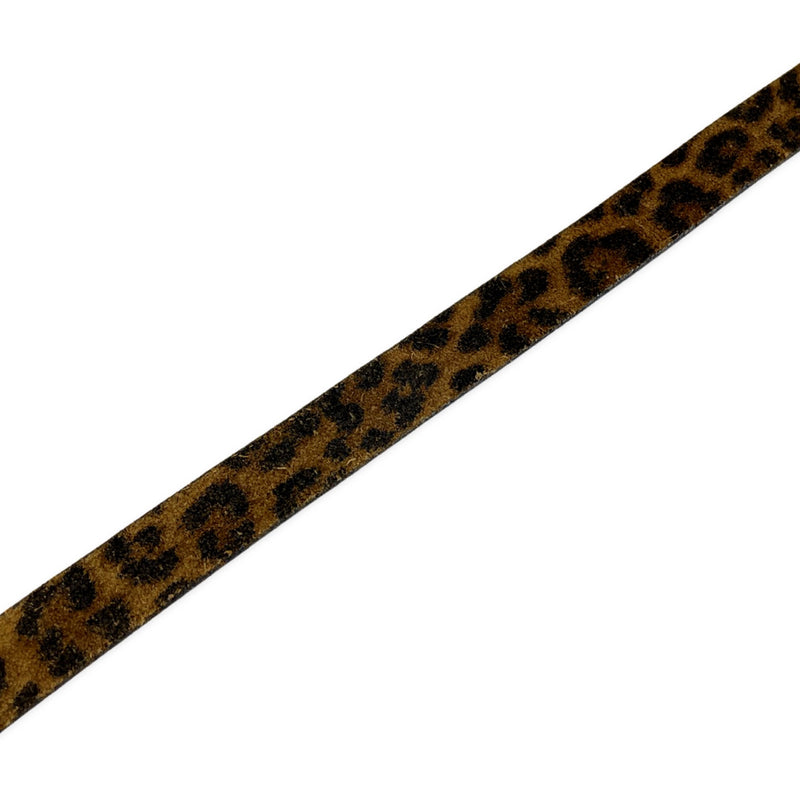 Saint Laurent animal print suede brown belt | size 95