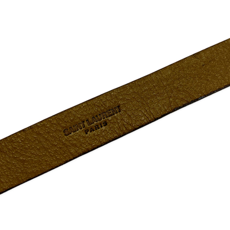 Saint Laurent animal print suede brown belt | size 95