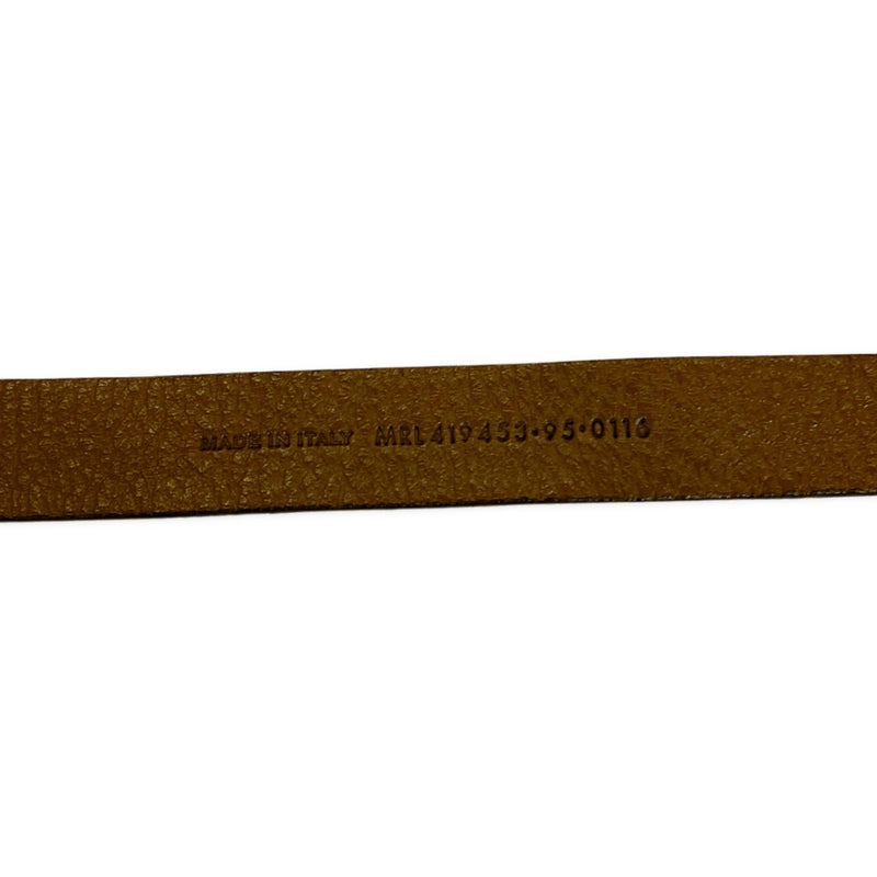 Saint Laurent animal print suede brown belt | size 95