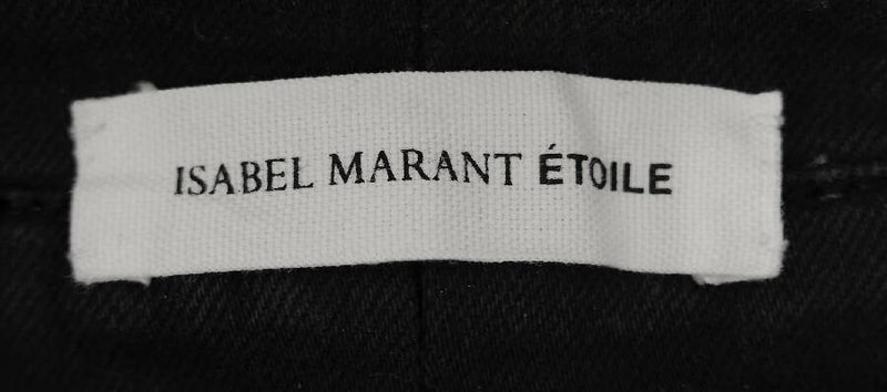 Isabel Marant Etoile women’s black denim high-waisted jodhpur jeans