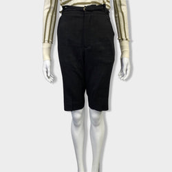 pre-owned JACQUEMUS black belted shorts | Size FR34