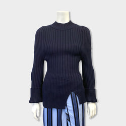 pre-owned JACQUEMUS navy wool jumper
