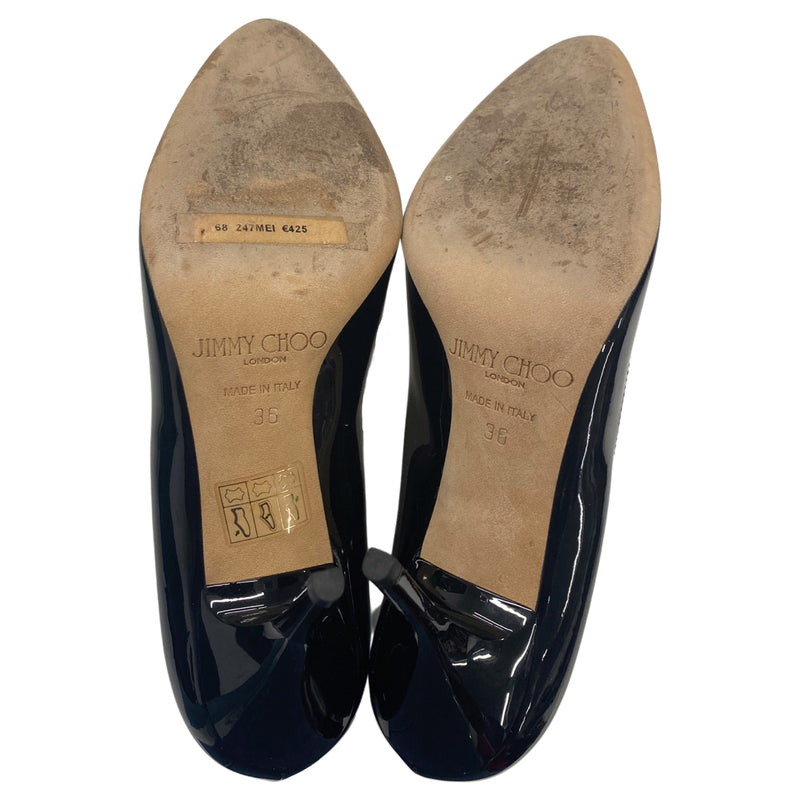JIMMY CHOO black patent leather pumps