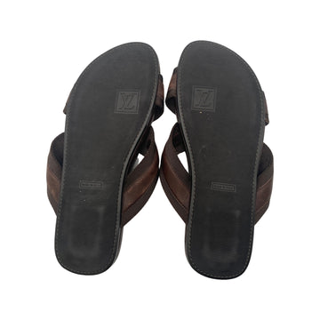 LOUIS VUITTON brown leather sandals – Loop Generation