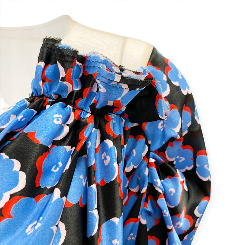 pre0loved LANVIN multicolour silk envelope dress