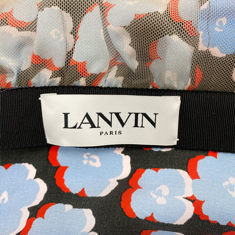 LANVIN multicolour silk envelope dress