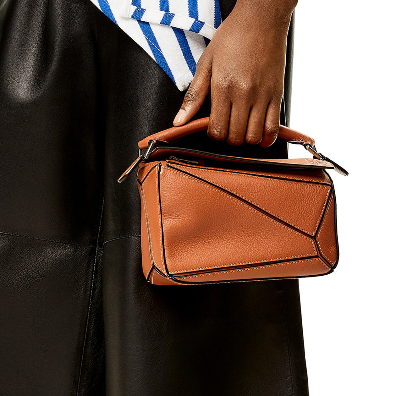 LOEWE mini puzzle tan calfskin handbag – Loop Generation