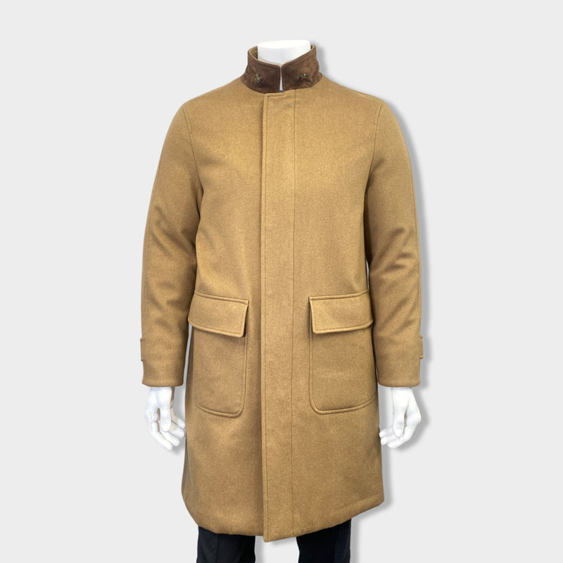 pre-owned LORO PIANA camel cashmere coat | Size S