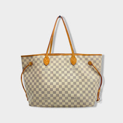 pre-owned LOUIS VUITTON Articles De Voyage beige and ecru tote bag