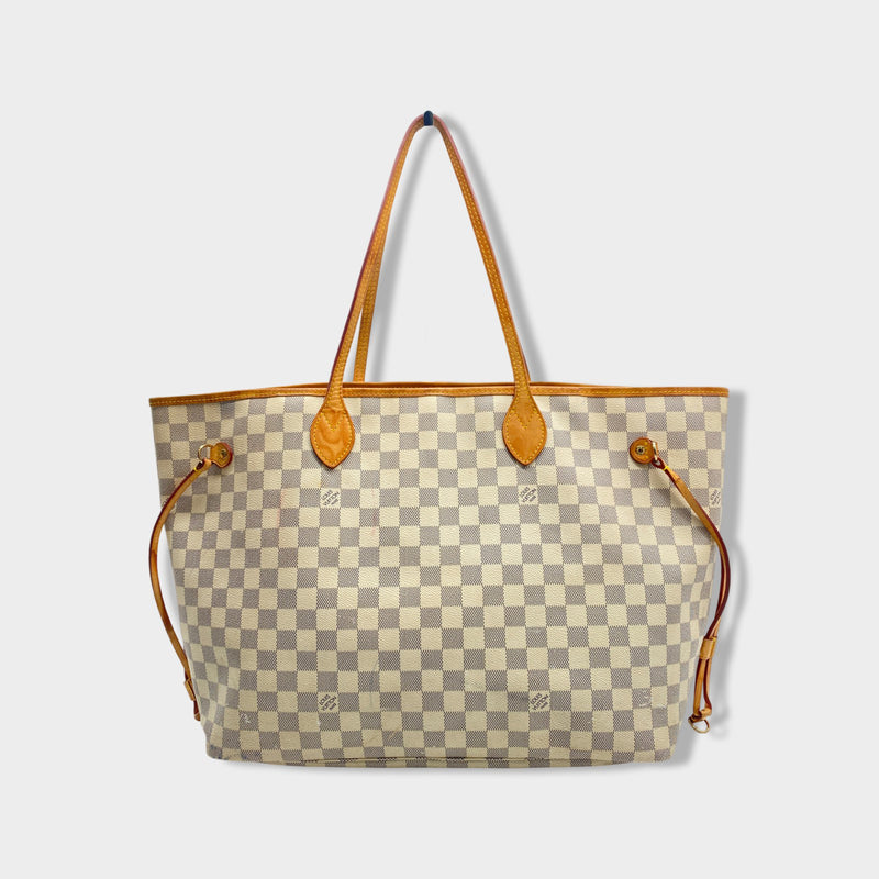 pre-owned LOUIS VUITTON Articles De Voyage beige and ecru tote bag