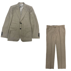 pre-loved MCCAN BESPOKE grey woolen set of jacket and vest