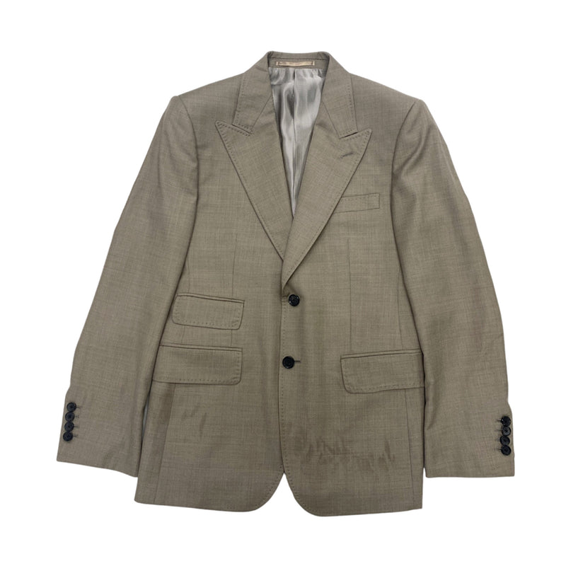 second-hand MCCAN BESPOKE grey woolen set of jacket and vest