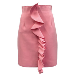 pre-loved MGSM bubblegum pink ruffled mini skirt