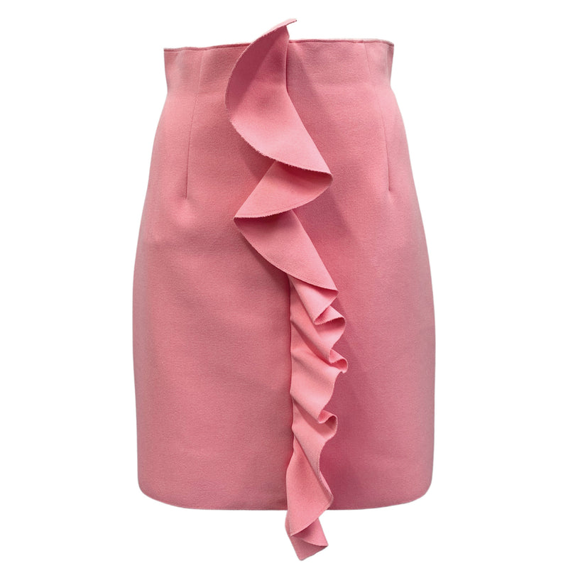 pre-loved MGSM bubblegum pink ruffled mini skirt