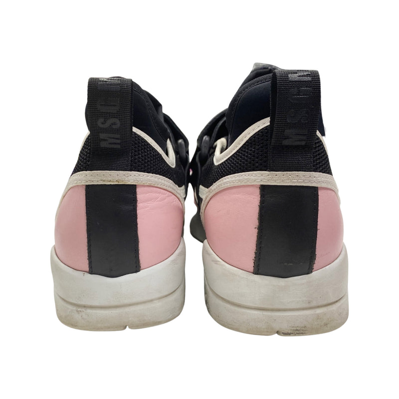 MSGM black and pink trainers