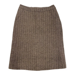 pre-owned MARNI brown woolen skirt | Size IT38
