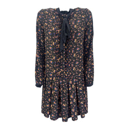 pre-owned ALEXANDER MCQUEEN MCQ floral print silk dress | Size IT38