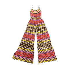 pre-owned MISSONI MARE multicolour metallic knitted viscose jumpsuit | IT38