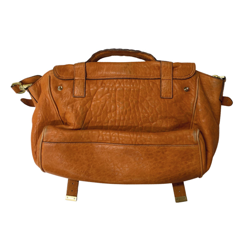 pre-owned MULBERRY orange leather handbag 