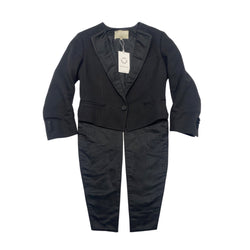 pre-owned PHILLIP LIM black woolen frock jacket | Size US2