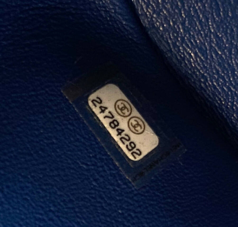 Chanel blue caviar leather business affinity backpack