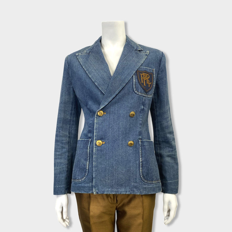 pre-owned POLO RALPH LAUREN blue denim jacket