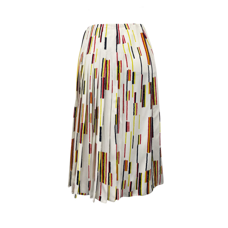 PRADA striped multicolour viscose skirt
