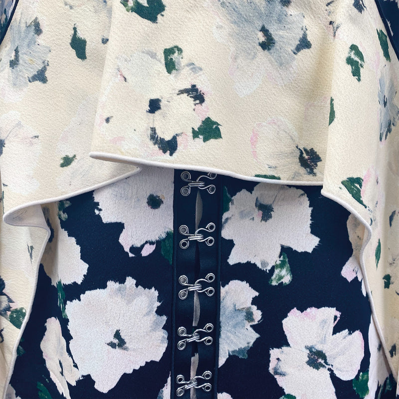 PROENZA SCHOULER multicolour viscose and silk floral print dress