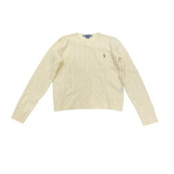 pre-owned RALPH LAURENT SPORT ecru woolen jumper | Size XL