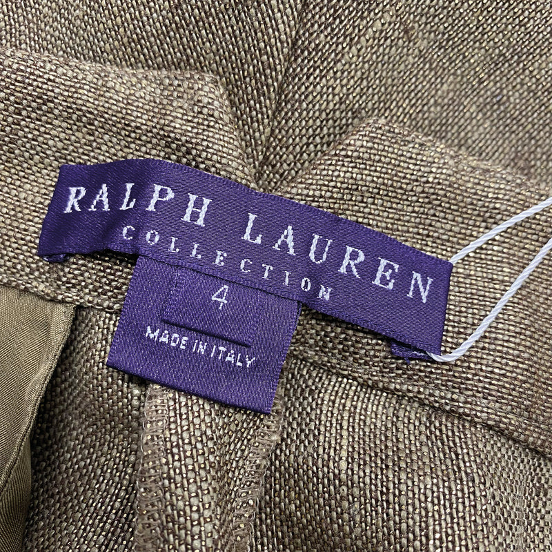 pre-owned  RALPH LAUREN gold metalic trousers