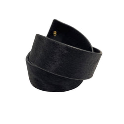 pre-owned RAOUL black poni belt