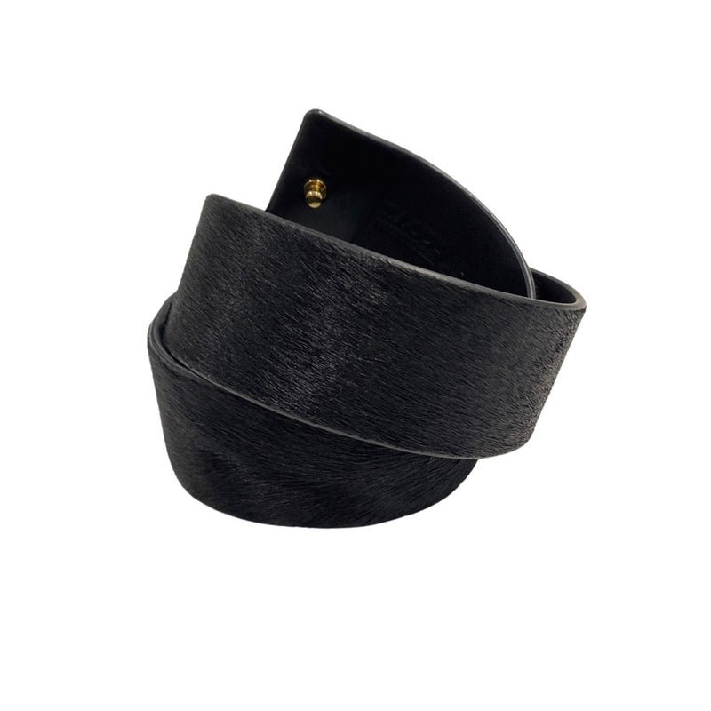 pre-owned RAOUL black poni belt