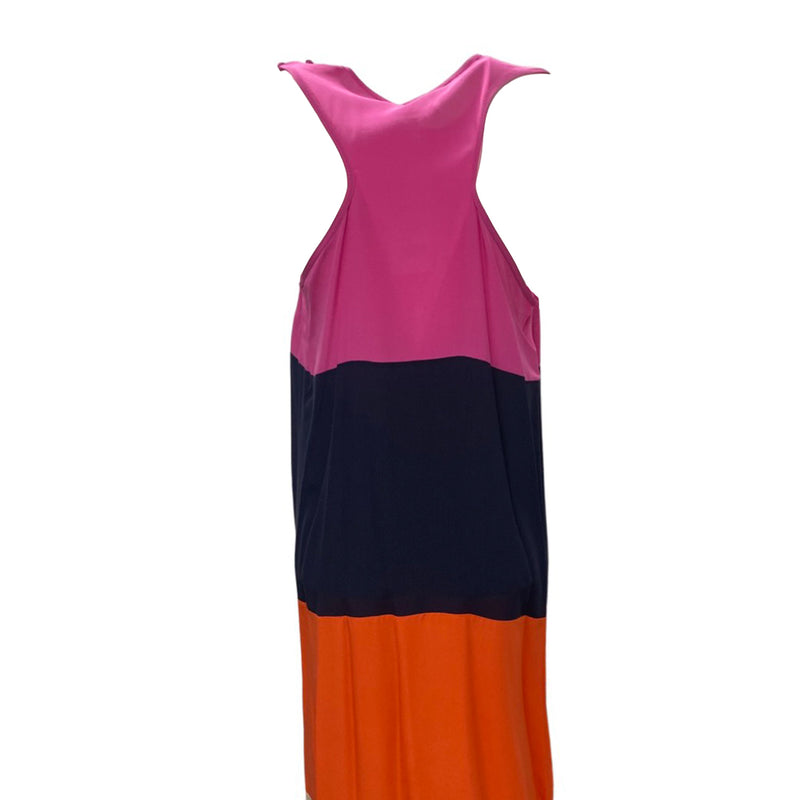 RICHARD NICOLL multicolour silk sleeveless maxi dress