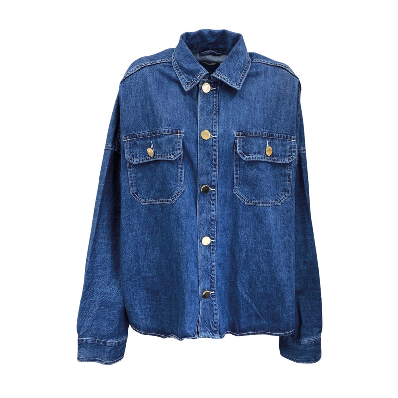 pre loved ROBERTA BIAGI blue denim shirt