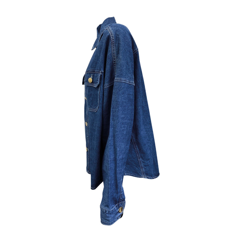 pre-owned ROBERTA BIAGI blue denim jacket