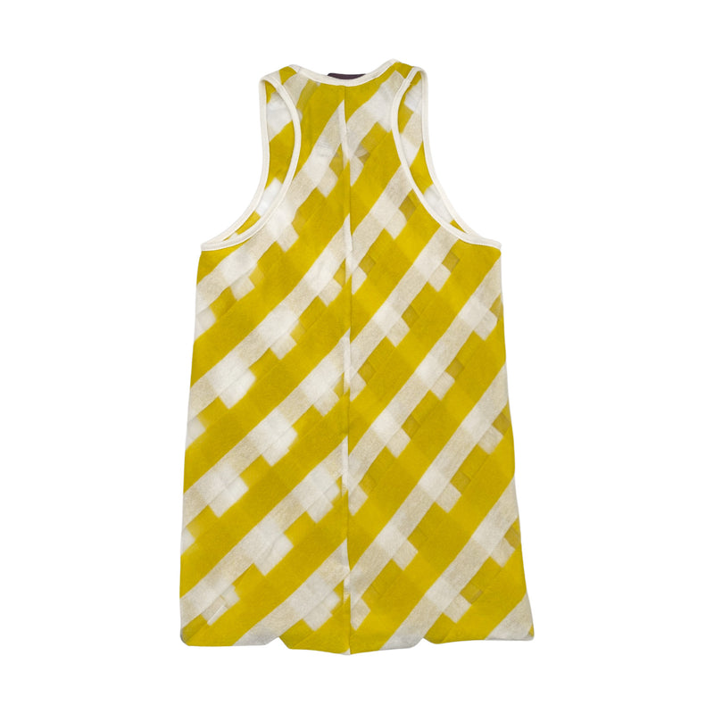second-hand STELLA MCCARTNEY striped yellow and red mesh cotton set