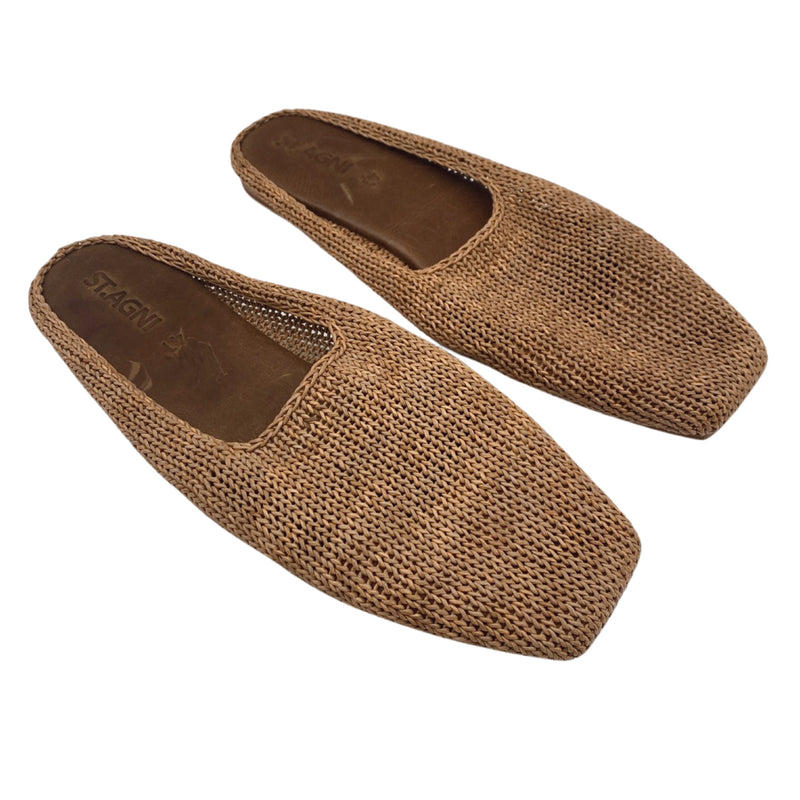 pre-loved ST. AGNI woven flat mules