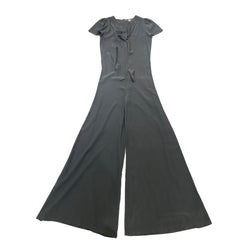 pre-owned STELLA MCCARTNEY grey silk jumpsuit | Size M