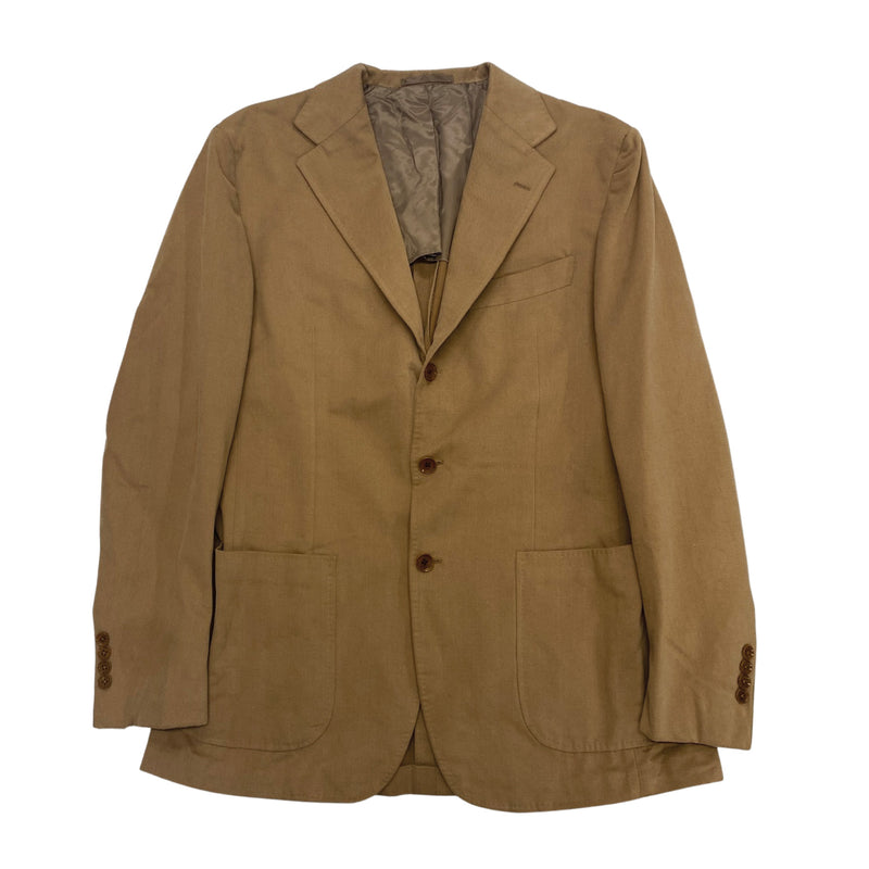 PRE-OWNED THE ARMOURY light brown cotton set of jacket and trousers