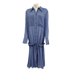 pre-loved TIBI blue oversized shirt dress