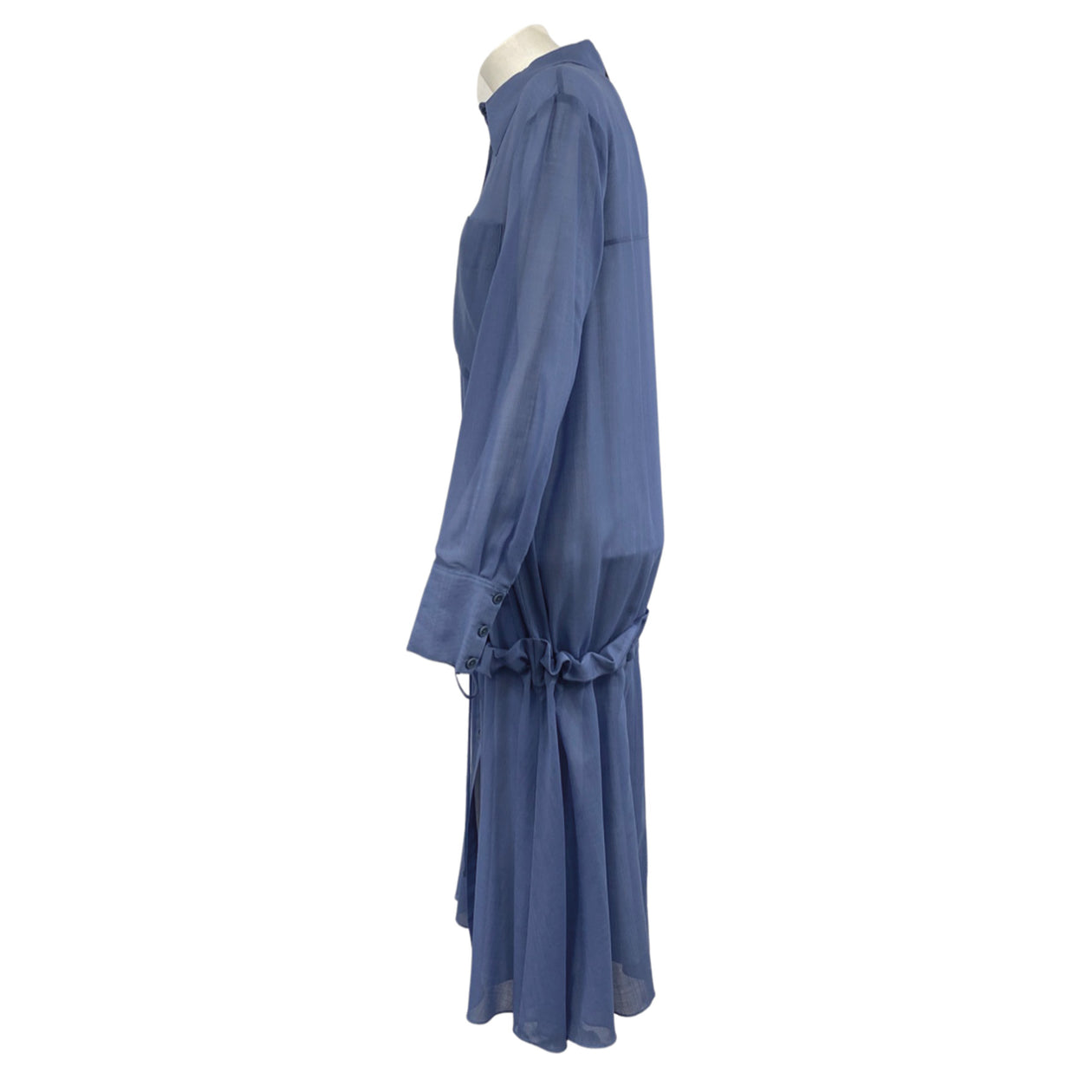 TIBI blue oversized shirt dress Loop Generation TIBI blue oversized shirt dress Loop Generation