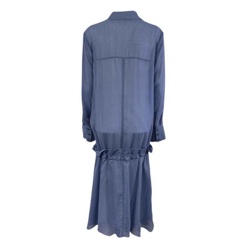 second-hand TIBI blue oversized shirt dress