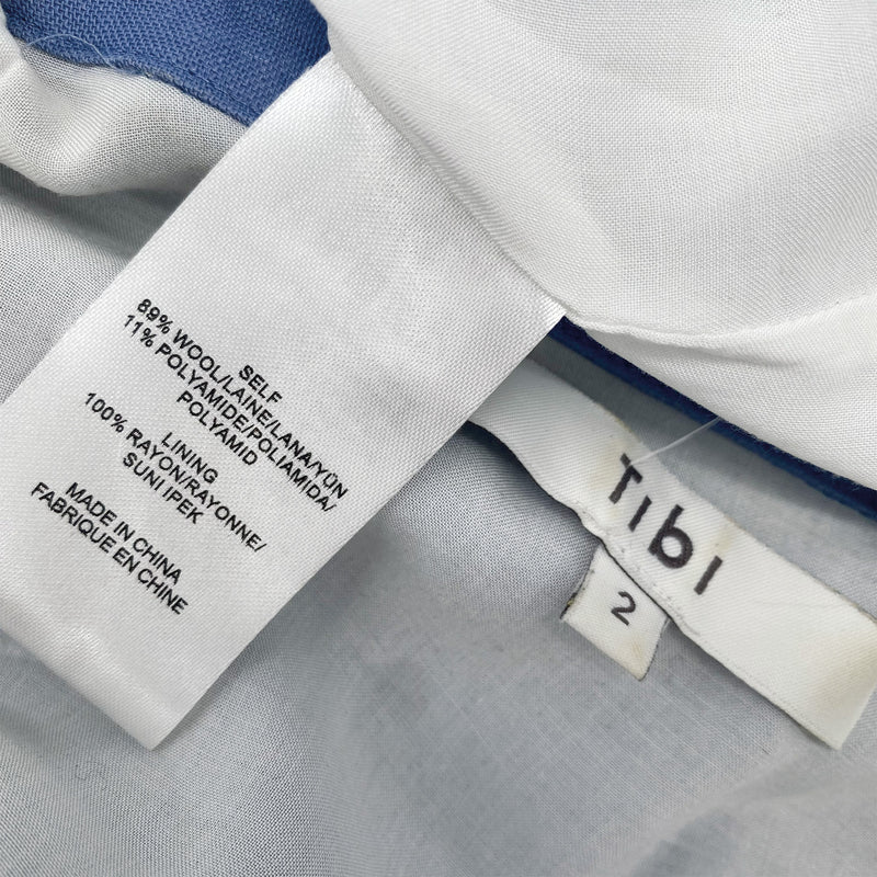 TIBI blue oversized shirt dress