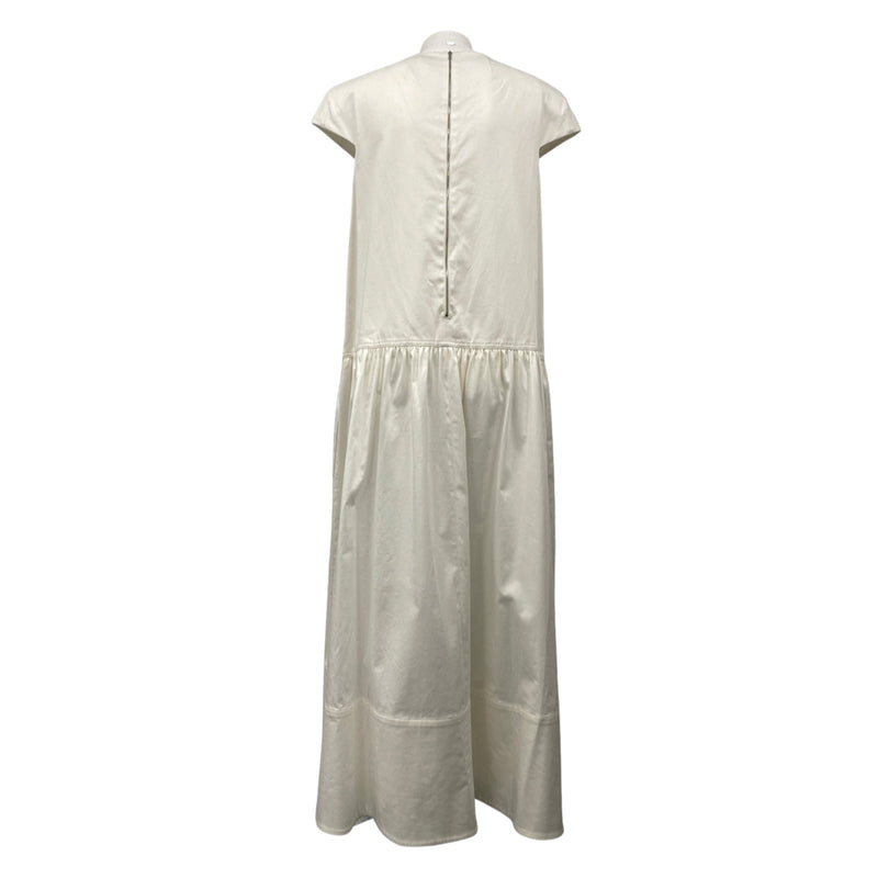 pre-owned TIBI white cotton maxi dress