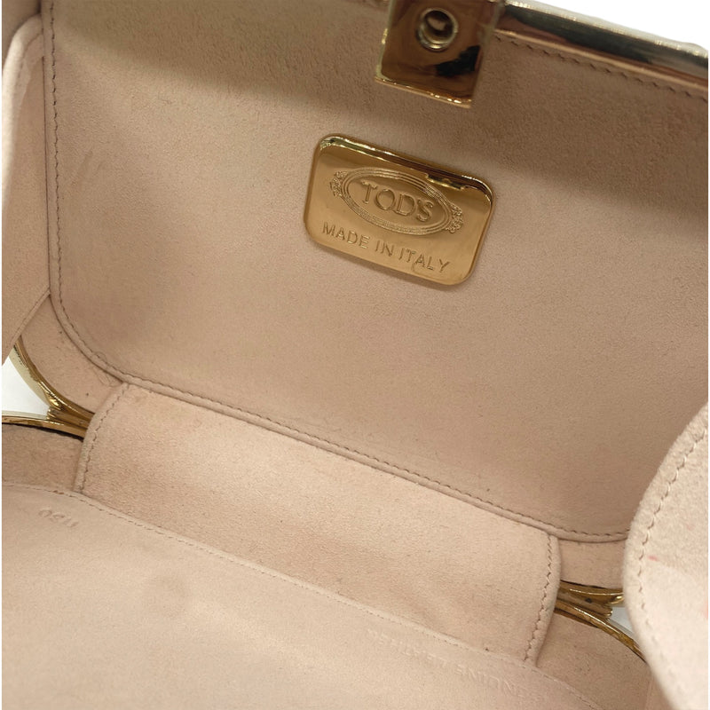 TODS gold clutch