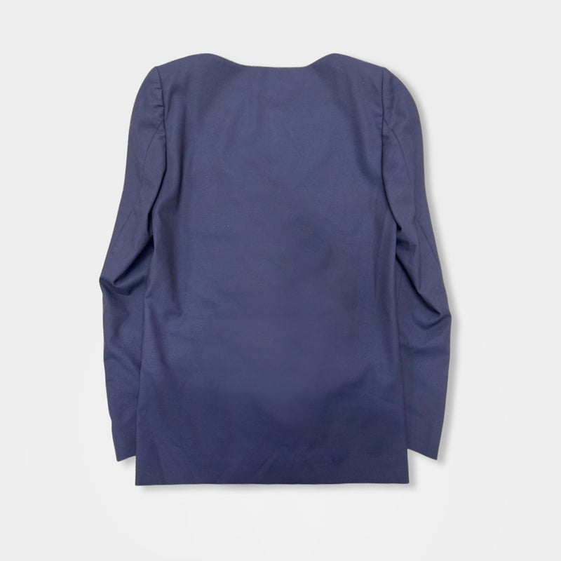 second-hand DIOR navy woolen top | Size 44