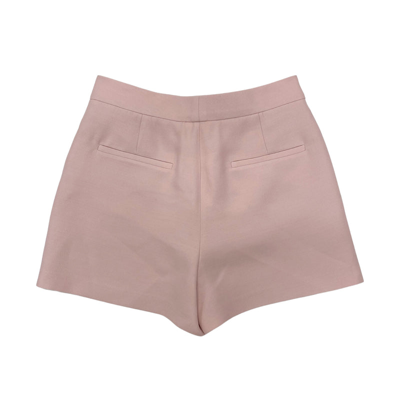 pre-owned VALENTINO pink woolen and silk shorts