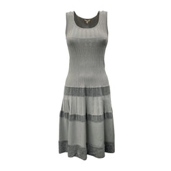 pre-owned VICEDOMINI grey viscose dress