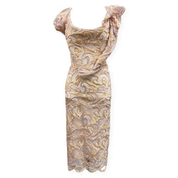 pre-owned VIVIENNE WESTWOOD pink lace dress
